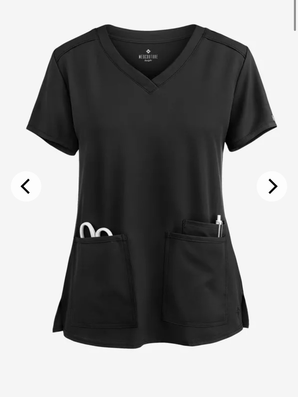 Brand new in package Med Couture Insight Scrub Top in size XL tall.